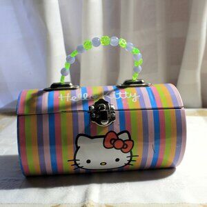 Hello Kitty Metal Cylinder Purse